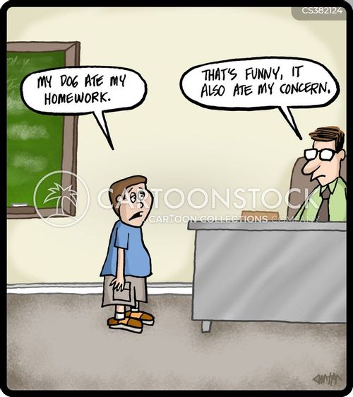 Funny math homework excuses picture