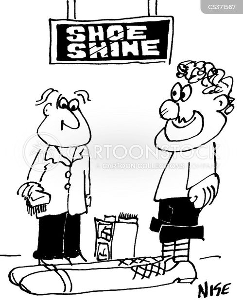 Shoeshine Cartoons and Comics funny pictures from CartoonStock