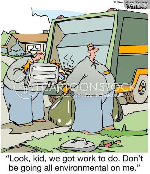 Garbage Collection Cartoons and Comics funny pictures from CartoonStock