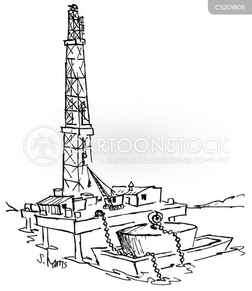 Drilling Rigs Cartoons and Comics - funny pictures from CartoonStock