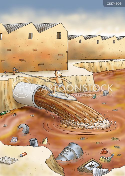 Water Pollution Cartoons and Comics - funny pictures from CartoonStock