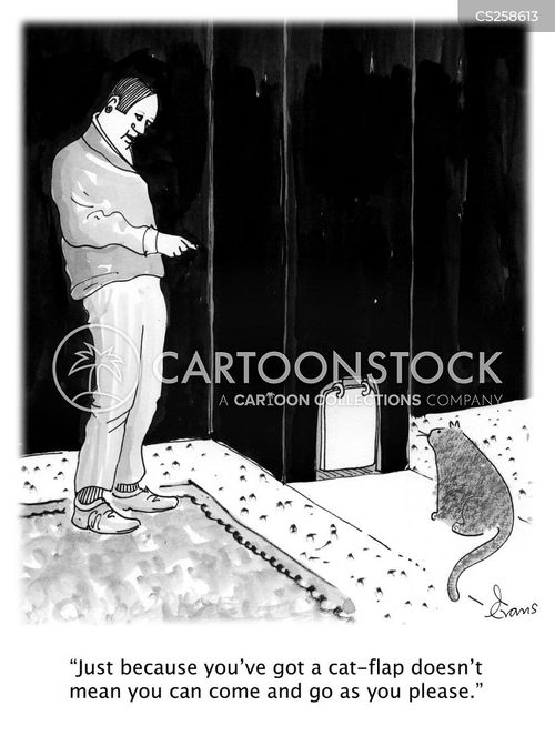 Catflap Cartoons and Comics funny pictures from CartoonStock