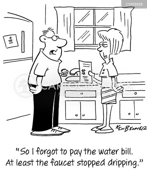 Water Bill Cartoons and Comics funny pictures from CartoonStock