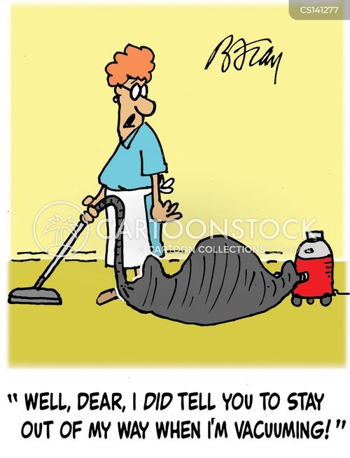 Vacuumming Cartoons and Comics funny pictures from CartoonStock
