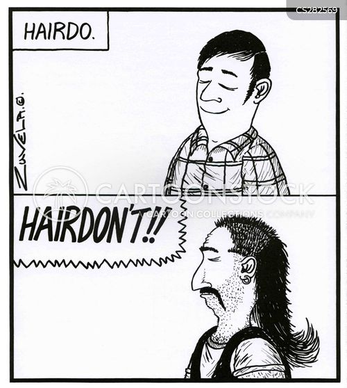 Hairdos Cartoons and Comics - funny pictures from CartoonStock