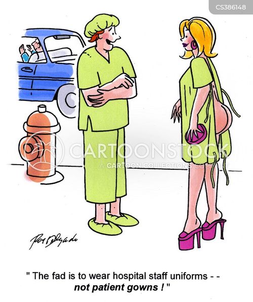 Patient Gowns Cartoons and Comics funny pictures from CartoonStock