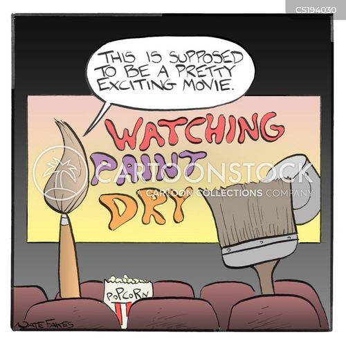 Watching Paint Dry Cartoons and Comics funny pictures from CartoonStock