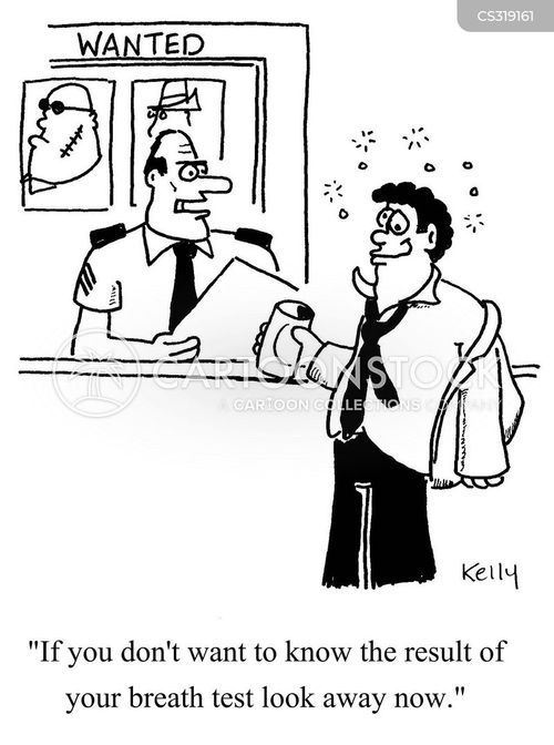 Breath Test Cartoons and Comics funny pictures from CartoonStock