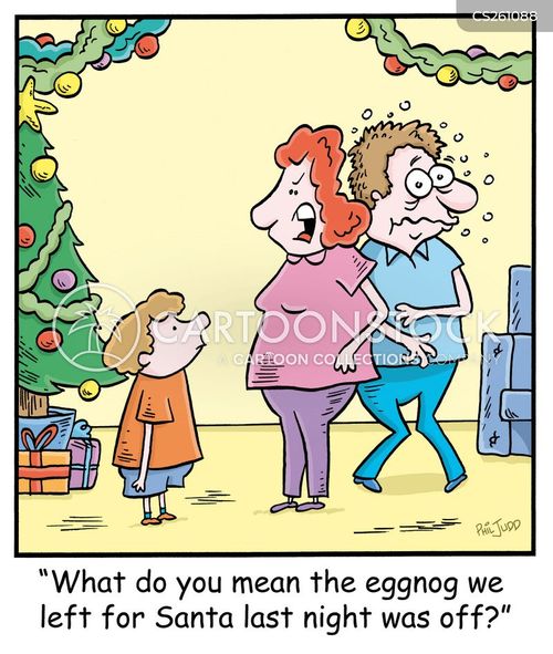 Eggnog Cartoons and Comics funny pictures from CartoonStock