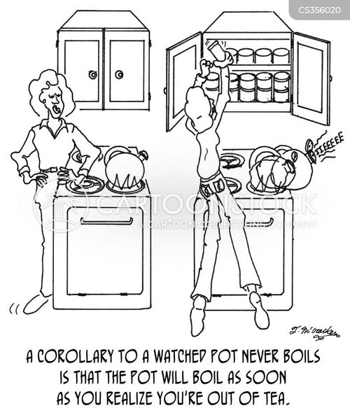 Kitchen Accident Cartoons and Comics funny pictures from CartoonStock