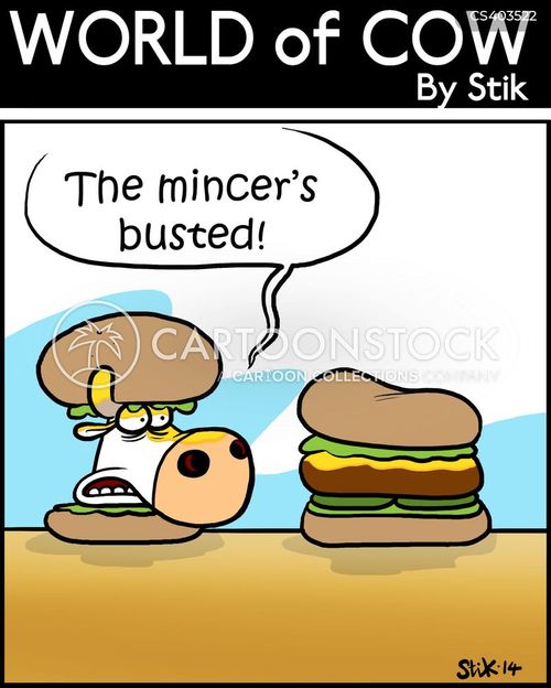 Meat Production Cartoons and Comics funny pictures from CartoonStock