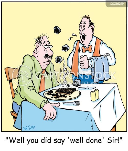 Burnt Meals Cartoons and Comics funny pictures from CartoonStock