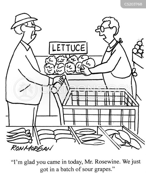 Sour Grapes Cartoons and Comics funny pictures from CartoonStock