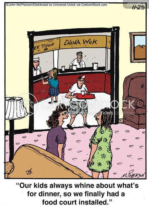 Fast Food Court Cartoons and Comics - funny pictures from CartoonStock