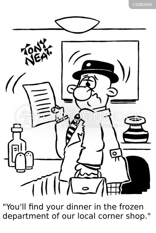 Frozen Dinner Cartoons and Comics funny pictures from CartoonStock