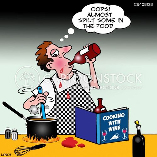 Cooking Wines Cartoons and Comics funny pictures from CartoonStock