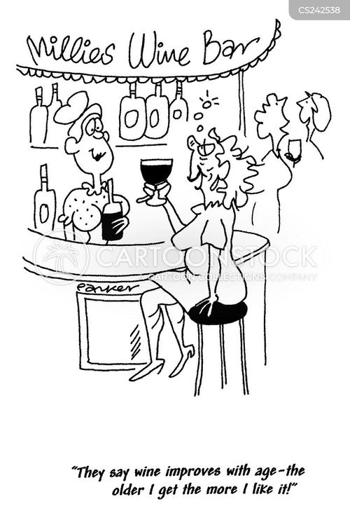 Aging Wine Cartoons and Comics funny pictures from CartoonStock