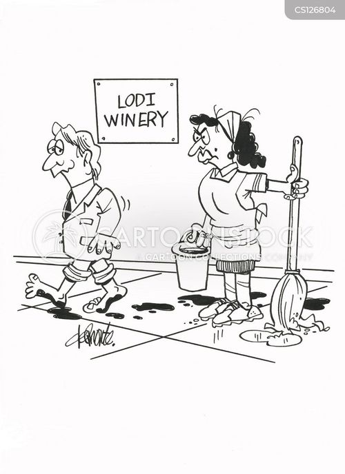 Grape Crushing Cartoons and Comics funny pictures from CartoonStock