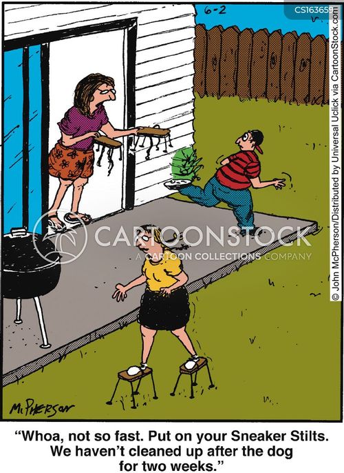 Stilts Cartoons and Comics funny pictures from CartoonStock