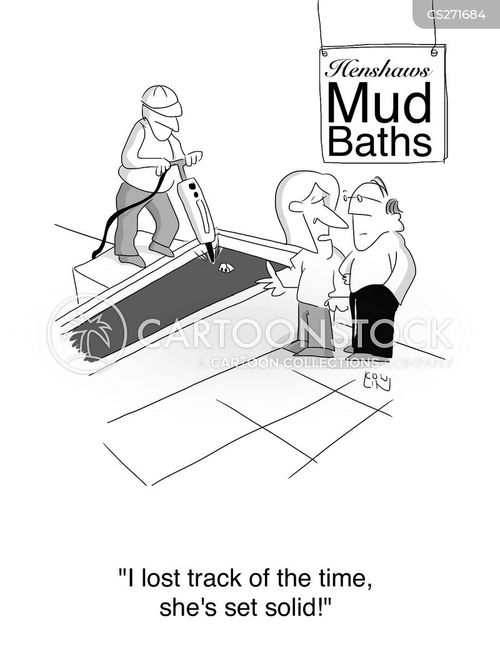 Mud Baths Cartoons and Comics funny pictures from CartoonStock