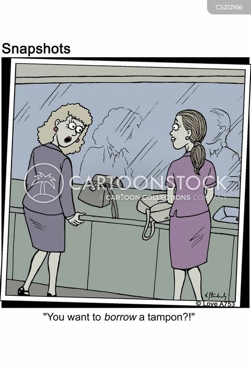 Tampon Cartoons and Comics funny pictures from CartoonStock