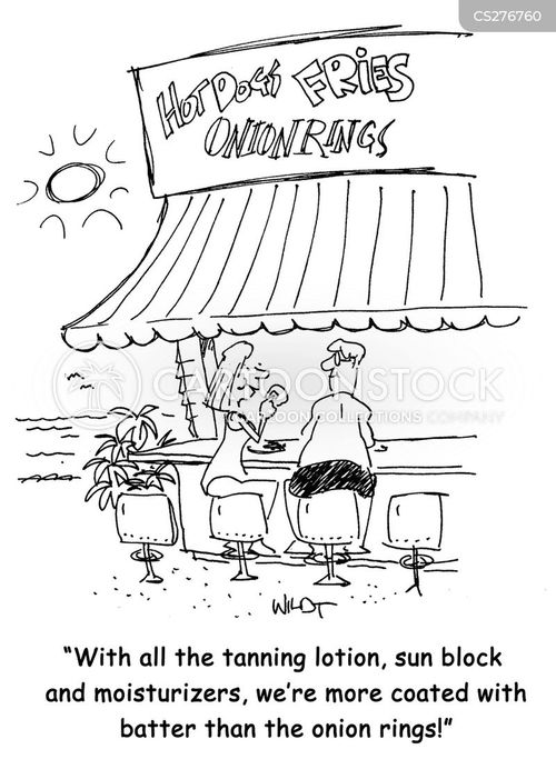 Tanning Lotion Cartoons and Comics funny pictures from CartoonStock