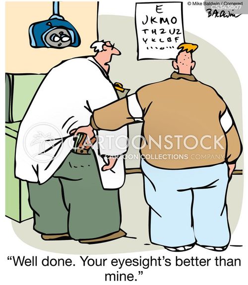 Good Eyesight Cartoons and Comics funny pictures from CartoonStock