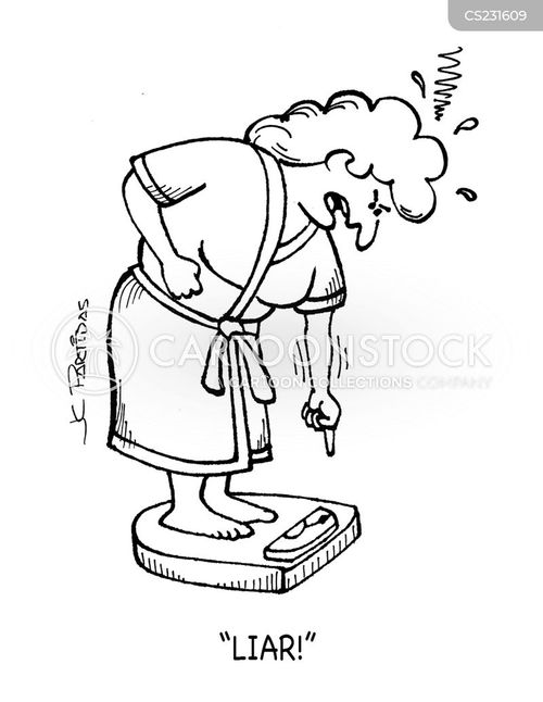 Bathroom Scales Cartoons and Comics funny pictures from CartoonStock