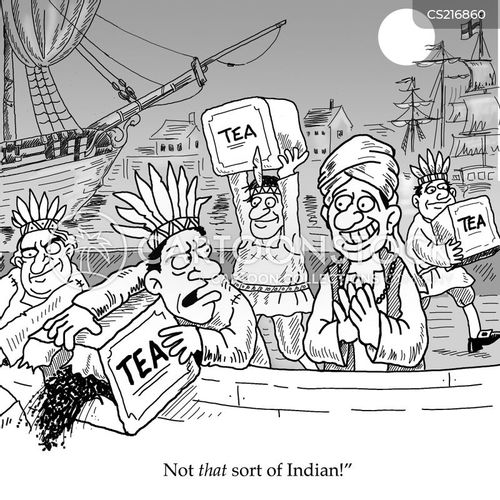 Tea Act Cartoons and Comics funny pictures from CartoonStock