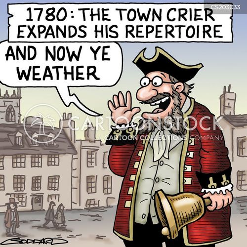 Town Criers Cartoons and Comics funny pictures from CartoonStock