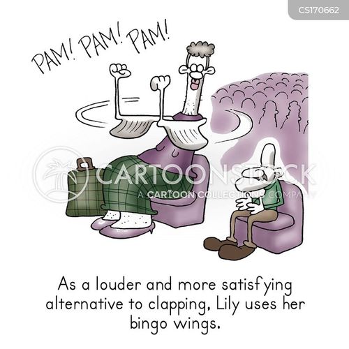 Bingo Wings Cartoons and Comics funny pictures from CartoonStock