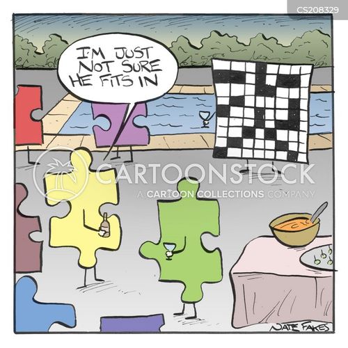 Puzzle Pieces Cartoons and Comics funny pictures from CartoonStock