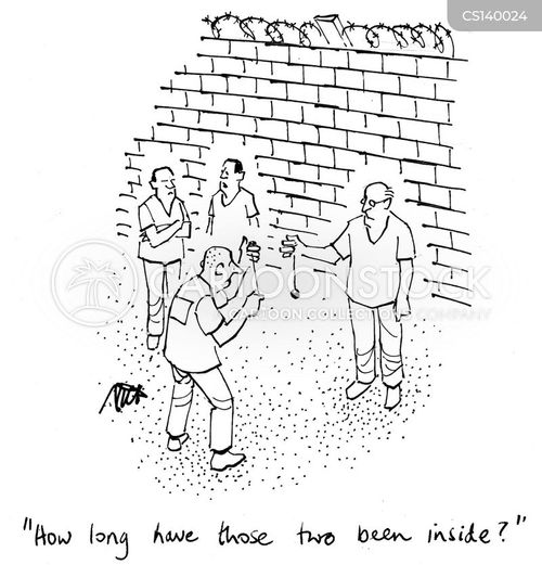 Jail Yard Cartoons and Comics funny pictures from CartoonStock