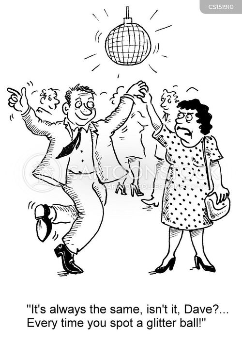 Glitter Ball Cartoons and Comics funny pictures from CartoonStock