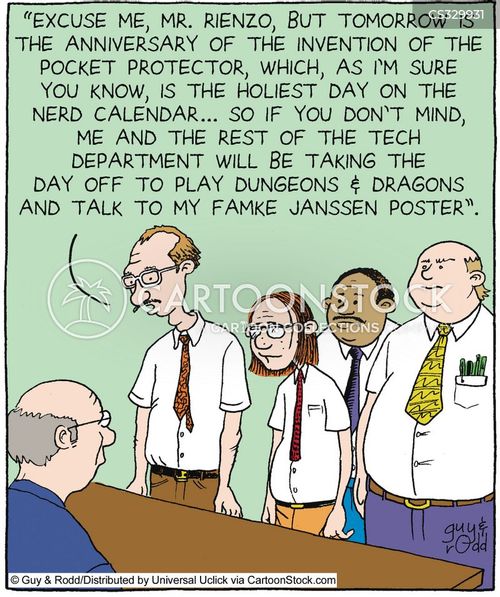 Pocket Protector Cartoons and Comics funny pictures from CartoonStock