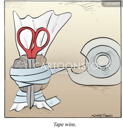 Sticky Tape Cartoons and Comics funny pictures from CartoonStock
