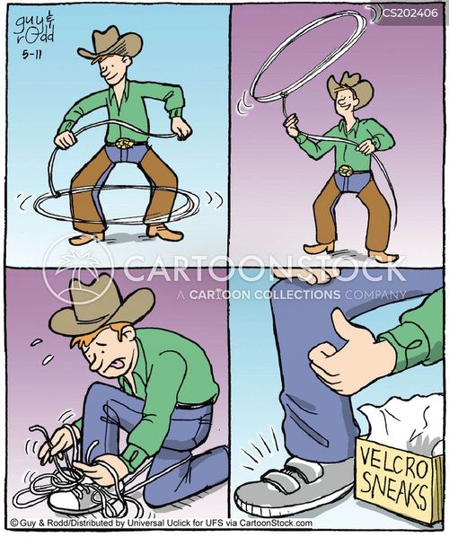 Shoe Laces Cartoons and Comics funny pictures from CartoonStock