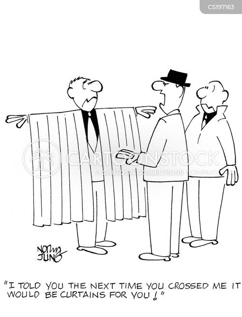 Curtain Cartoons And Comics Funny Pictures From Cartoonstock