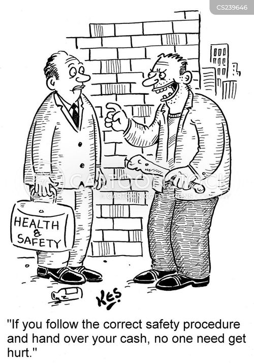 Safety Procedures Cartoons and Comics funny pictures from CartoonStock