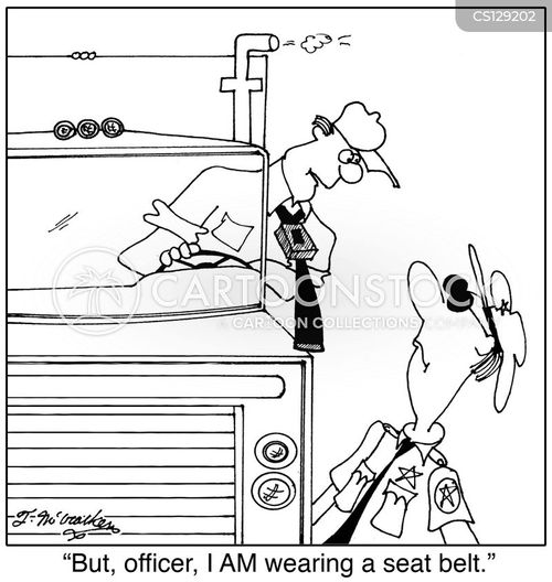 Seat Belt Cartoons and Comics funny pictures from CartoonStock