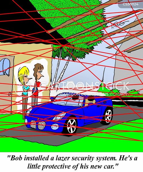 Antitheft Device Cartoons and Comics funny pictures from CartoonStock