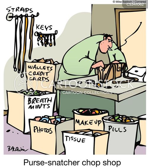 Purse Snatching Cartoons and Comics funny pictures from CartoonStock
