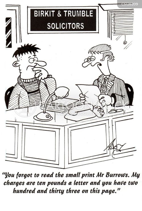Solicitors Charges Cartoons and Comics funny pictures from CartoonStock