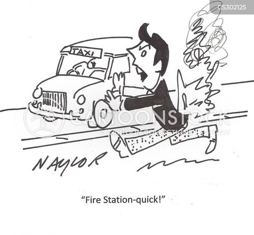 Fire Warden Cartoons and Comics - funny pictures from CartoonStock