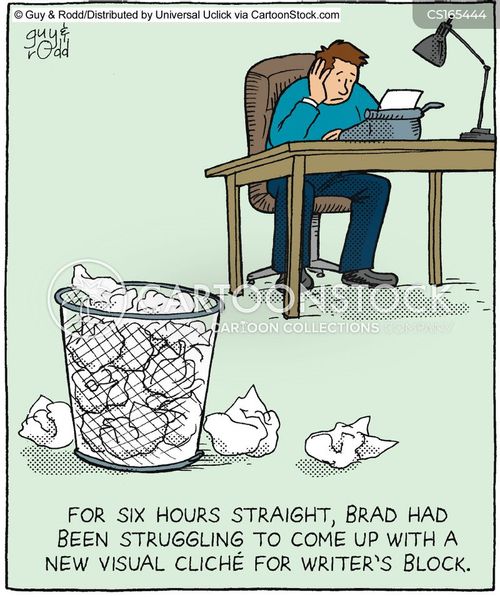 Writers Block Cartoons and Comics funny pictures from CartoonStock