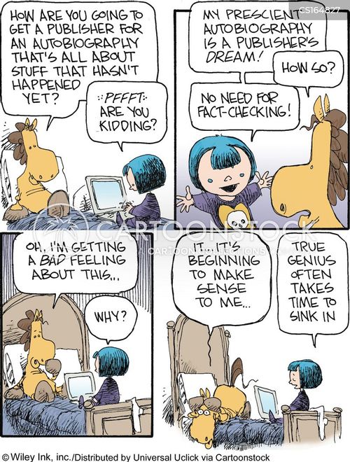 Autobiographies Cartoons and Comics funny pictures from CartoonStock
