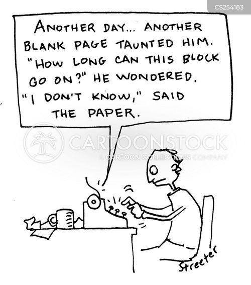 Writer's Blocks Cartoons and Comics funny pictures from CartoonStock