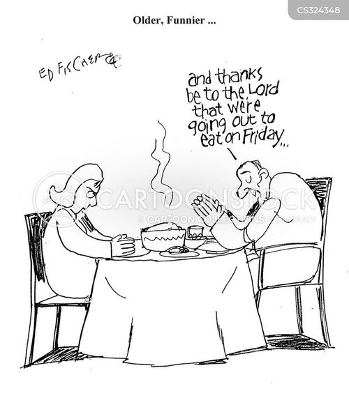 Saying Grace Cartoons and Comics funny pictures from CartoonStock