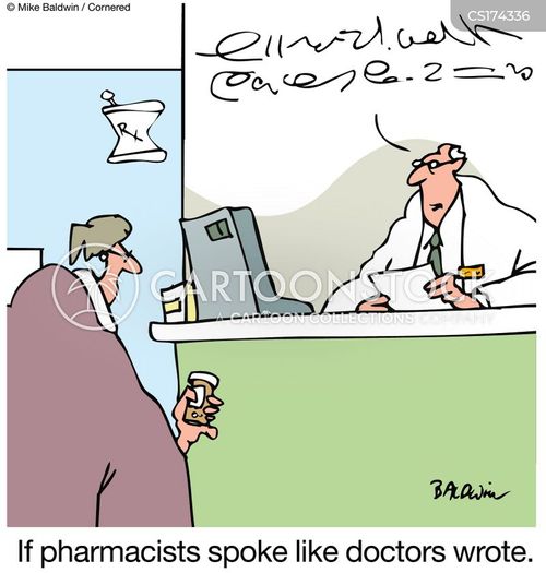 Doctor's Handwriting Cartoons and Comics - funny pictures from CartoonStock