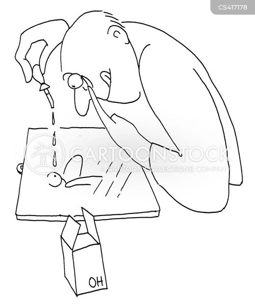 Eye Infection Cartoons and Comics funny pictures from CartoonStock